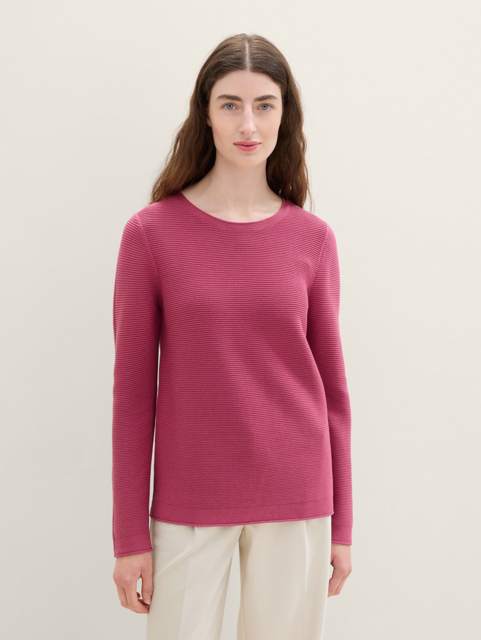 TOM TAILOR Strickpullover Strickpullover aus Bio-Baumwolle günstig online kaufen