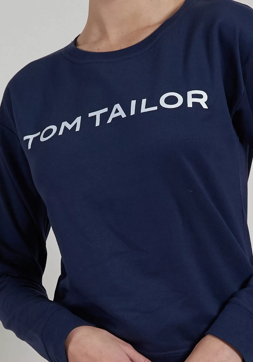 TOM TAILOR Sweatshirt, mit Basic Fit, verziert durch Logoschriftzug günstig online kaufen