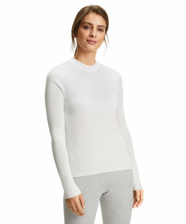 FALKE Damen Pullover V-Ausschnitt, XXL, Weiß, Struktur, Wolle, 64158-286006 günstig online kaufen