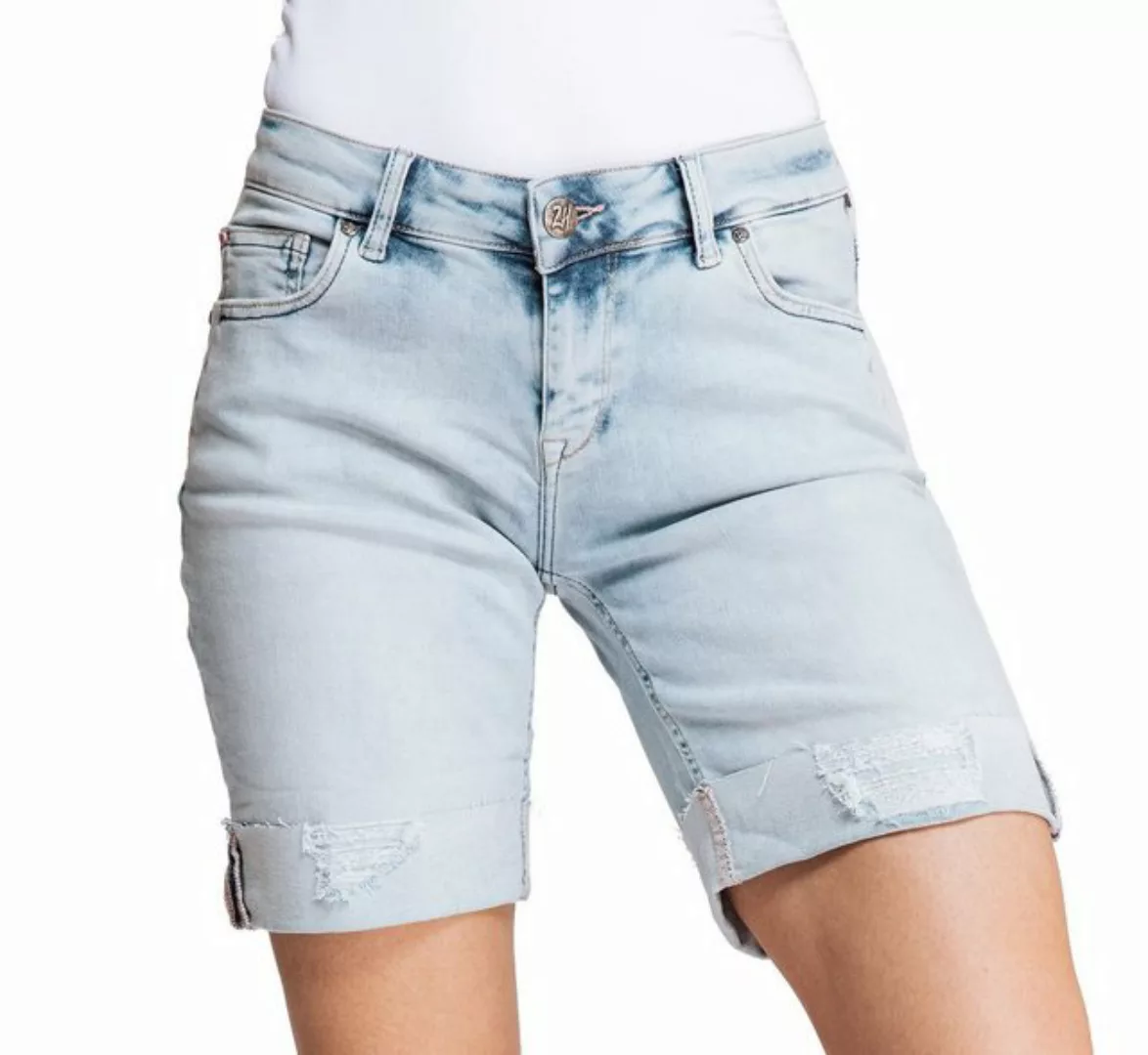 Zhrill Mom-Jeans Jeans Short NOVA Blue angenehmer Tragekomfort günstig online kaufen