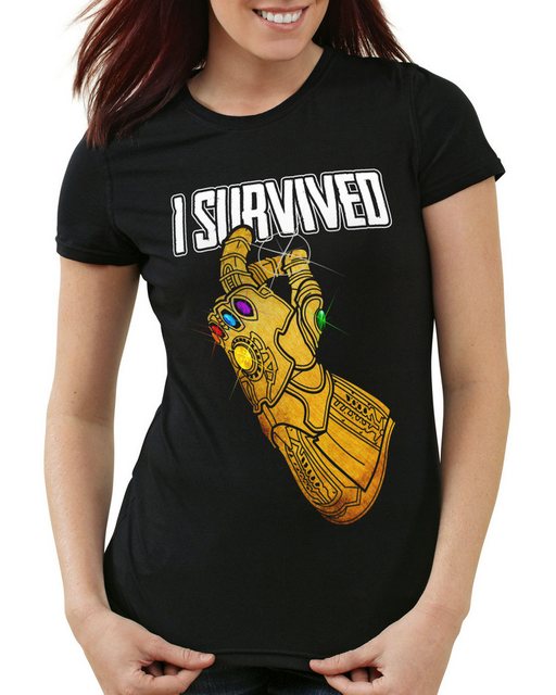 style3 T-Shirt I survived Avengers infinity war captain america thanos war günstig online kaufen