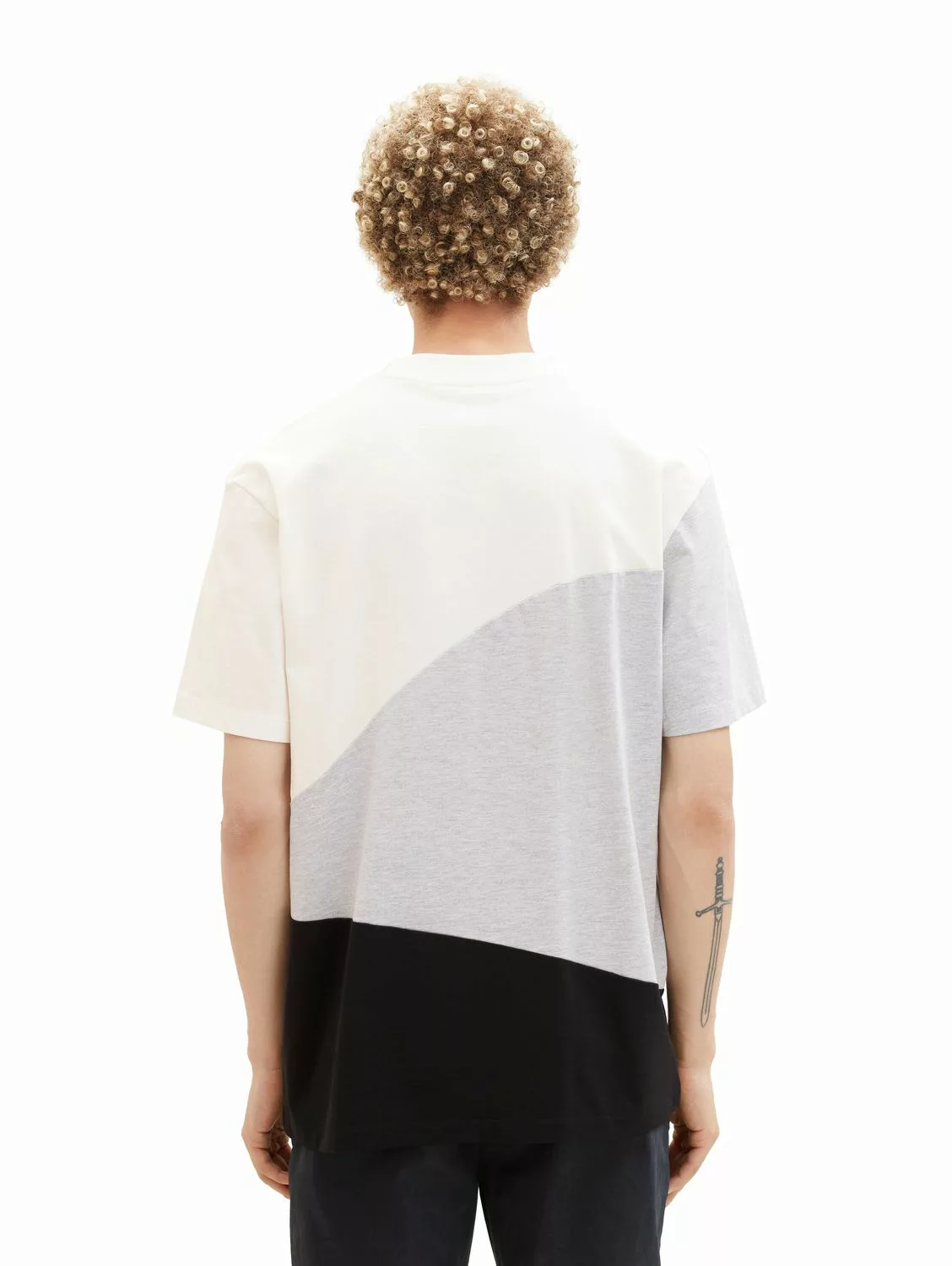 Tom Tailor Denim Herren T-Shirt CUTLINE - Relaxed Fit günstig online kaufen
