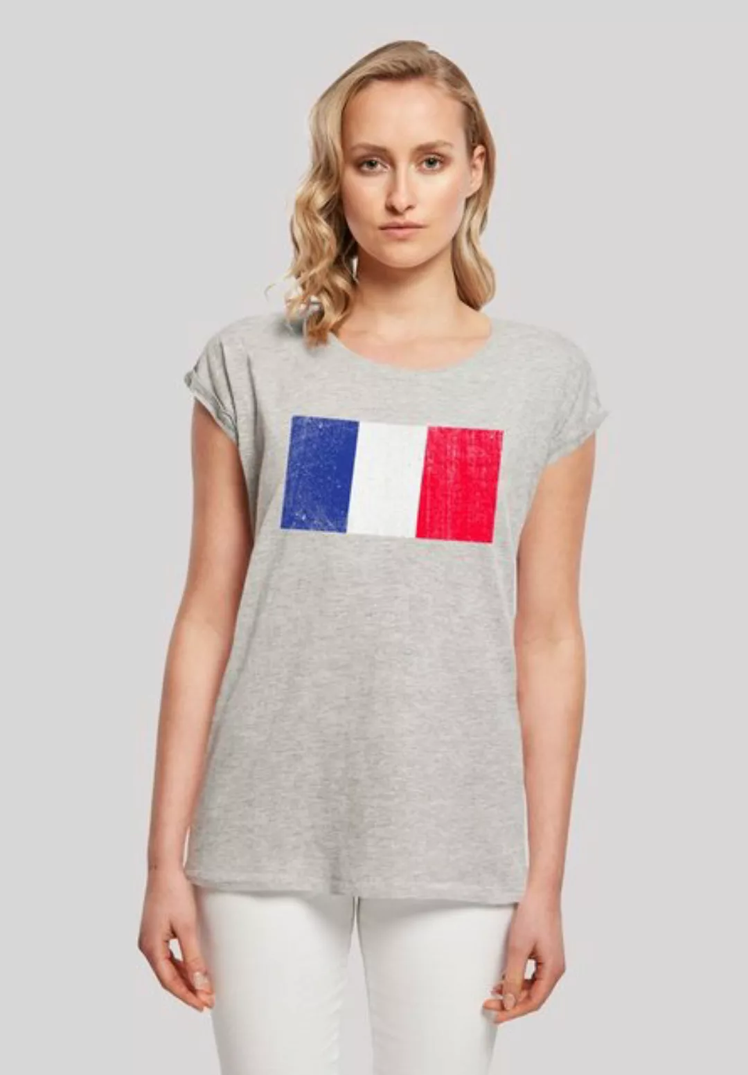 F4NT4STIC T-Shirt "France Frankreich Flagge distressed", Print günstig online kaufen