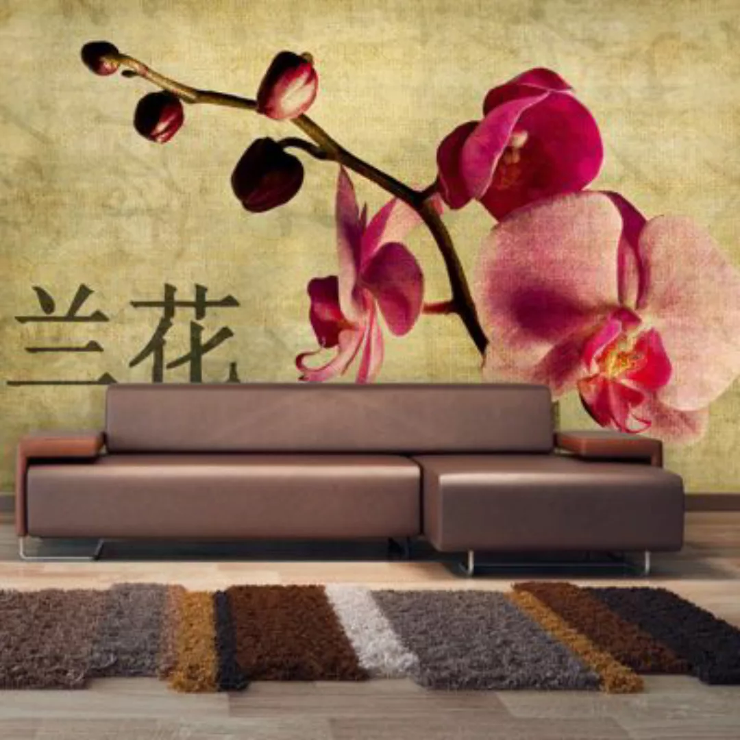 artgeist Fototapete Japanese orchid mehrfarbig Gr. 450 x 270 günstig online kaufen