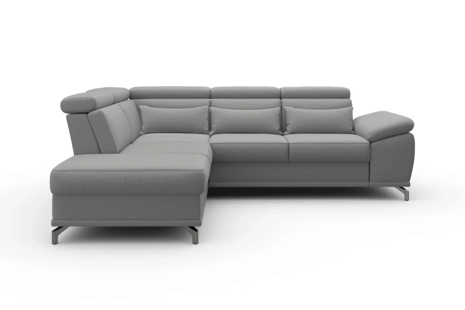 sit&more Ecksofa "Cabrio L-Form, mit Sitztiefenverstellung, Arm- und Kopfte günstig online kaufen