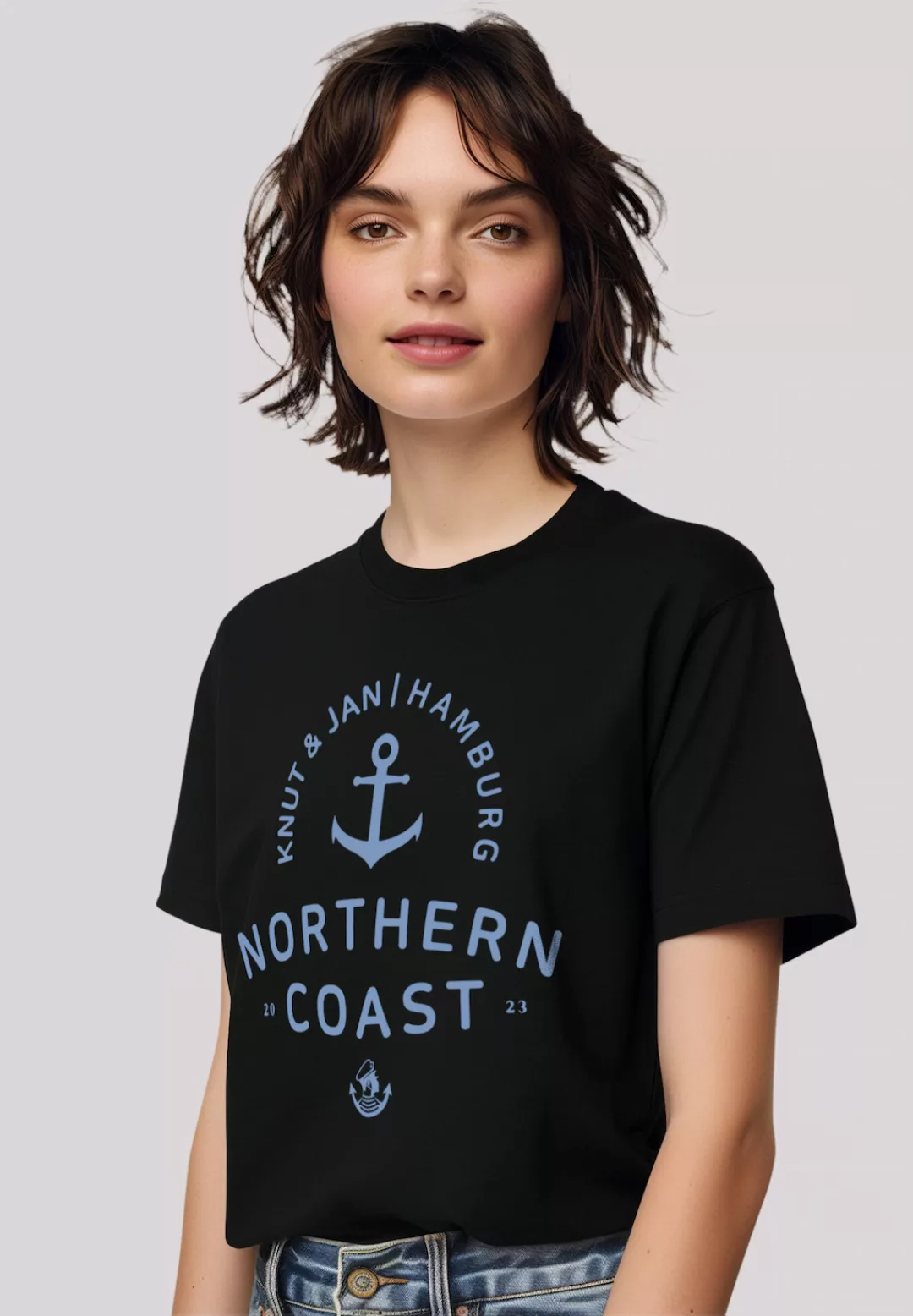 F4NT4STIC T-Shirt "Nordsee Knut & Jan Hamburg", Premium Qualität günstig online kaufen