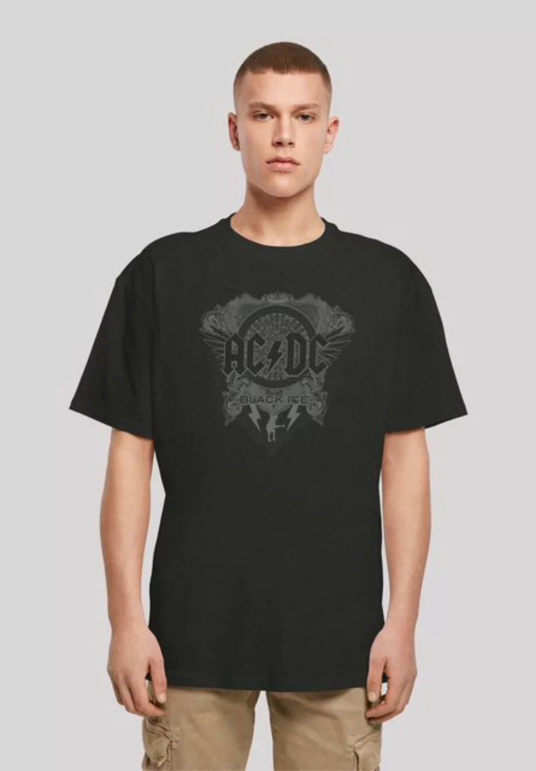 F4NT4STIC T-Shirt ACDC Rock Band Black Ice Print günstig online kaufen