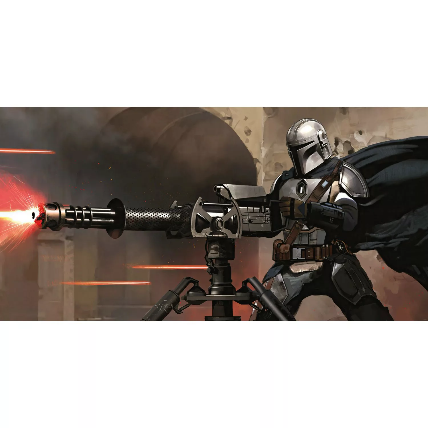 Komar Vliestapete »Star Wars The Mandalorian Blaster«, 500x250 cm (Breite x günstig online kaufen