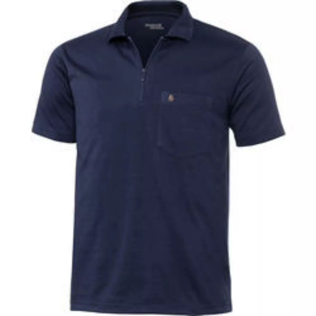 HENSON&HENSON Herren Poloshirt mit Zipper kurzarm günstig online kaufen