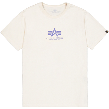 Alpha Industries  T-Shirts & Poloshirts Basic T-Shirt ML - vintage white günstig online kaufen