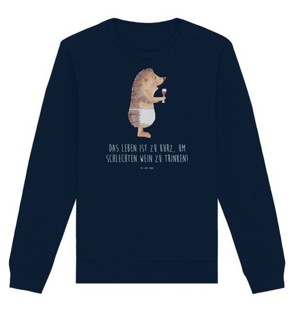 Mr. & Mrs. Panda Longpullover Größe XL Igel Wein - French Navy - Geschenk, günstig online kaufen