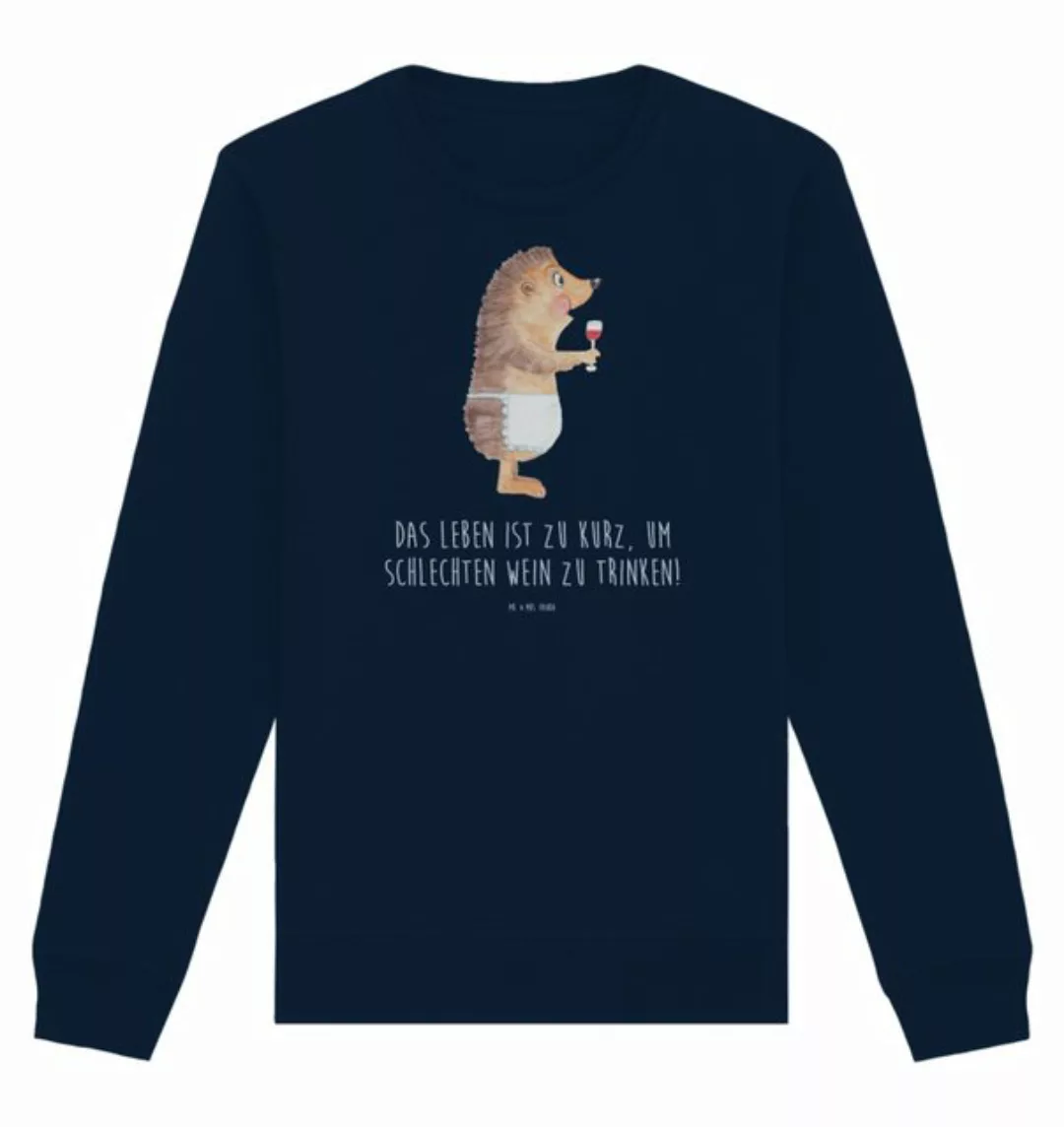 Mr. & Mrs. Panda Longpullover Igel Wein Größe M - French Navy - Geschenk, P günstig online kaufen