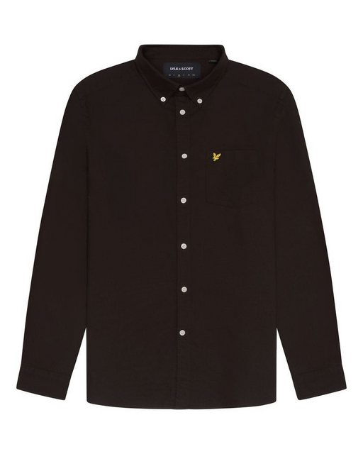 Lyle & Scott Langarmhemd Monochrome Baumwolle günstig online kaufen