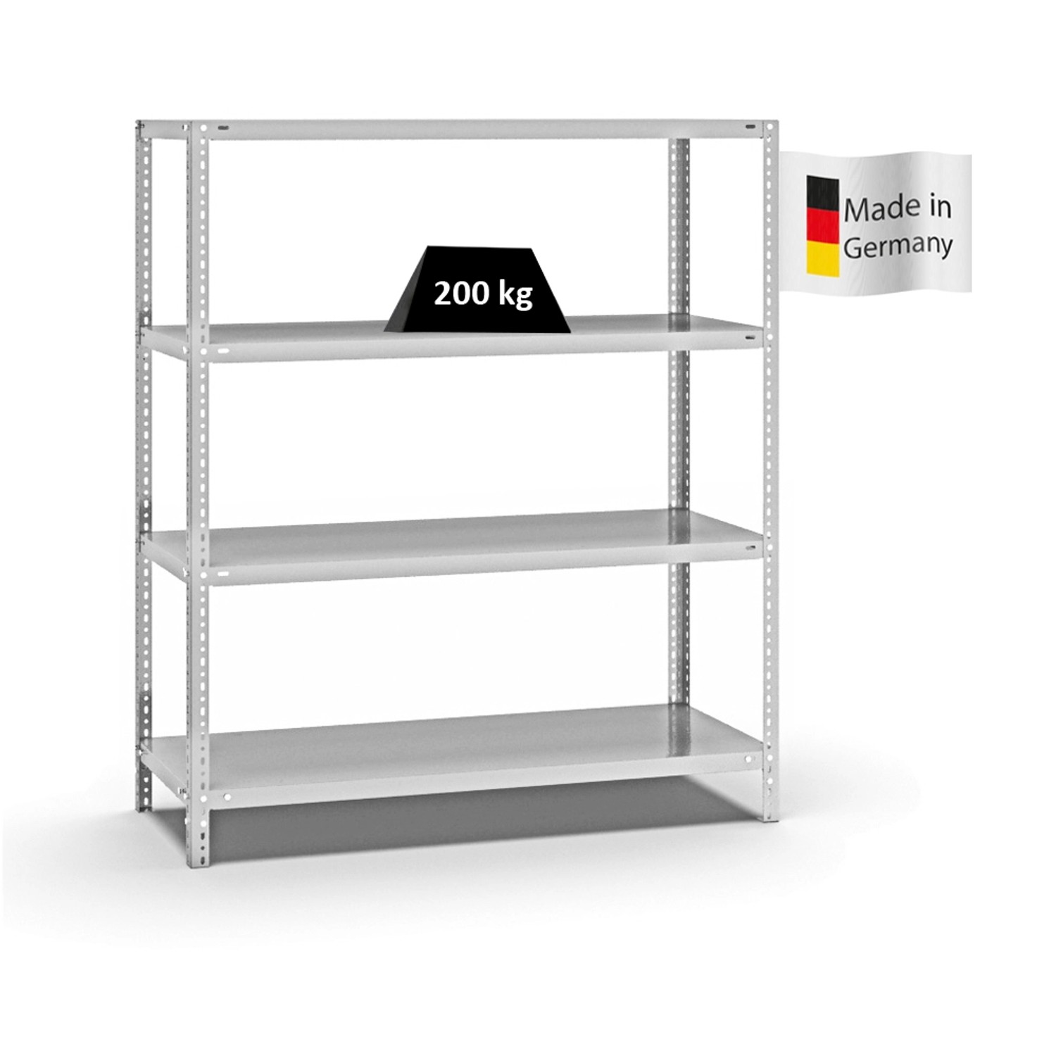 PROREGAL Fachbodenregal Schraubsystem Medium-Duty Grundregal HxBxT 150 x 13 günstig online kaufen