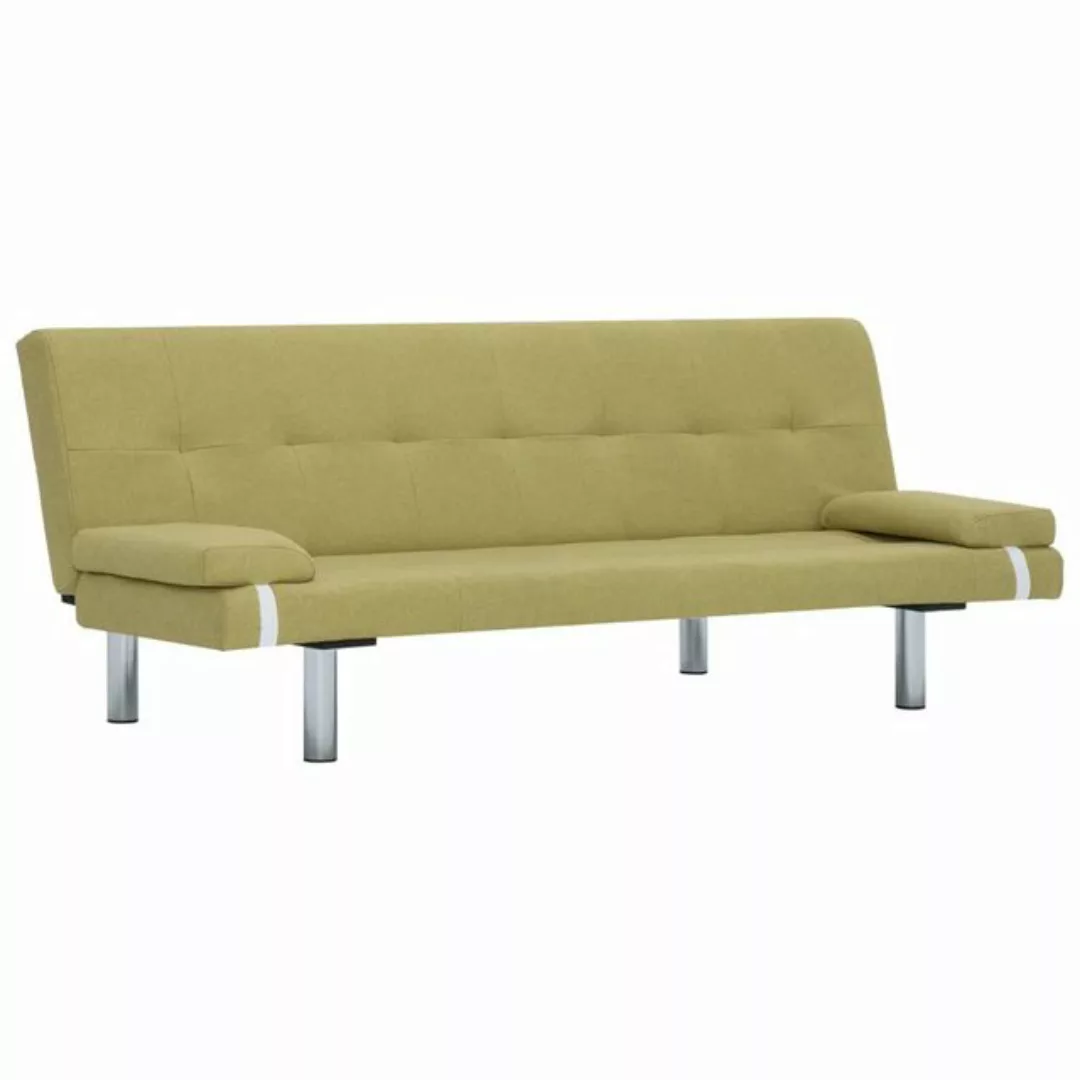 Schlafsofa Mit Zwei Kissen Grün Polyester günstig online kaufen