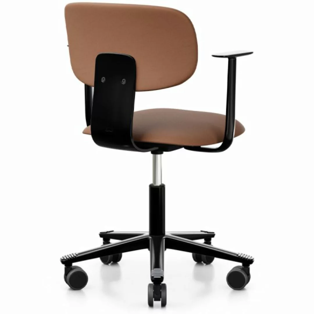 HAG Tion 2160 Bürostuhl schwarz - Sitz u. Rücken gepolstert - Leder günstig online kaufen