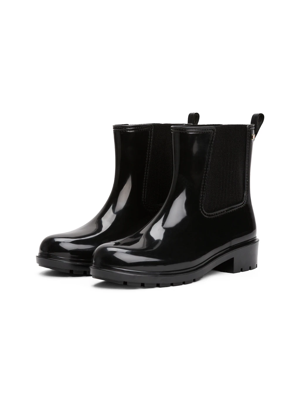 Tommy Hilfiger Chelseaboots "FLAG HARDWARE RAINBOOT", Blockabsatz, Schlupfb günstig online kaufen