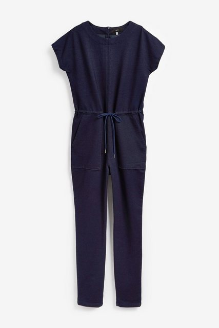 Next Jumpsuit Kurzärmeliger Denim-Overall mit Bindegürtel (1-tlg) günstig online kaufen