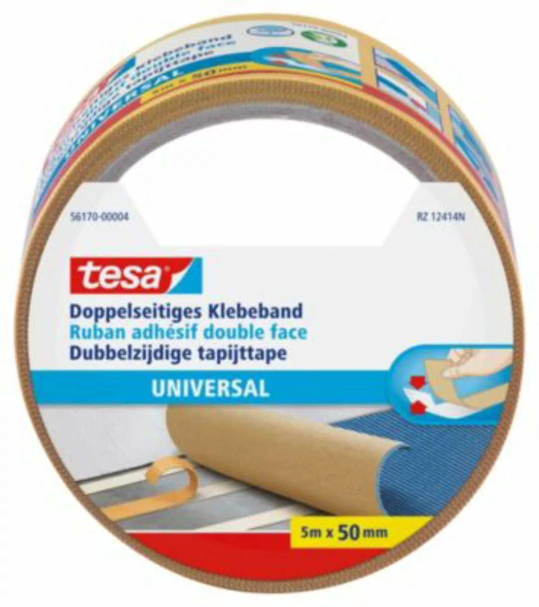 Tesa Doppelseitiges Klebeband Universal 5 m x 50 mm günstig online kaufen