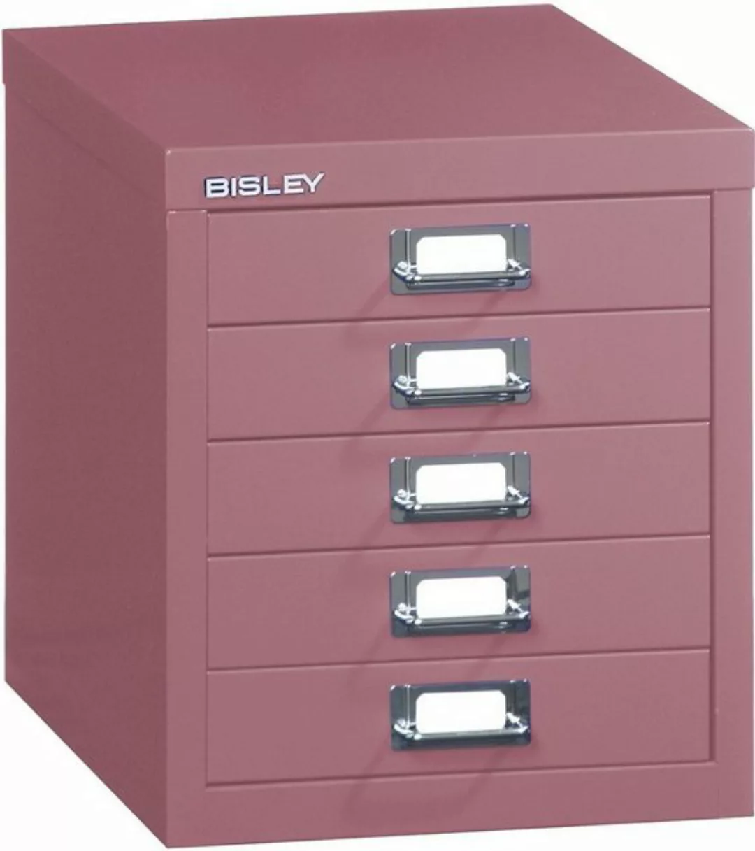 Bisley Aktenschrank Schubladenschrank Basis A4 5 Schübe Bisley Pink. günstig online kaufen