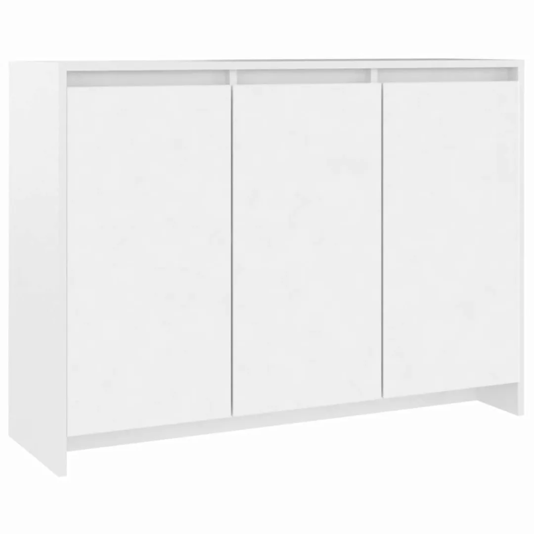 Sideboard Weiß 102x33x75 Cm Spanplatte günstig online kaufen