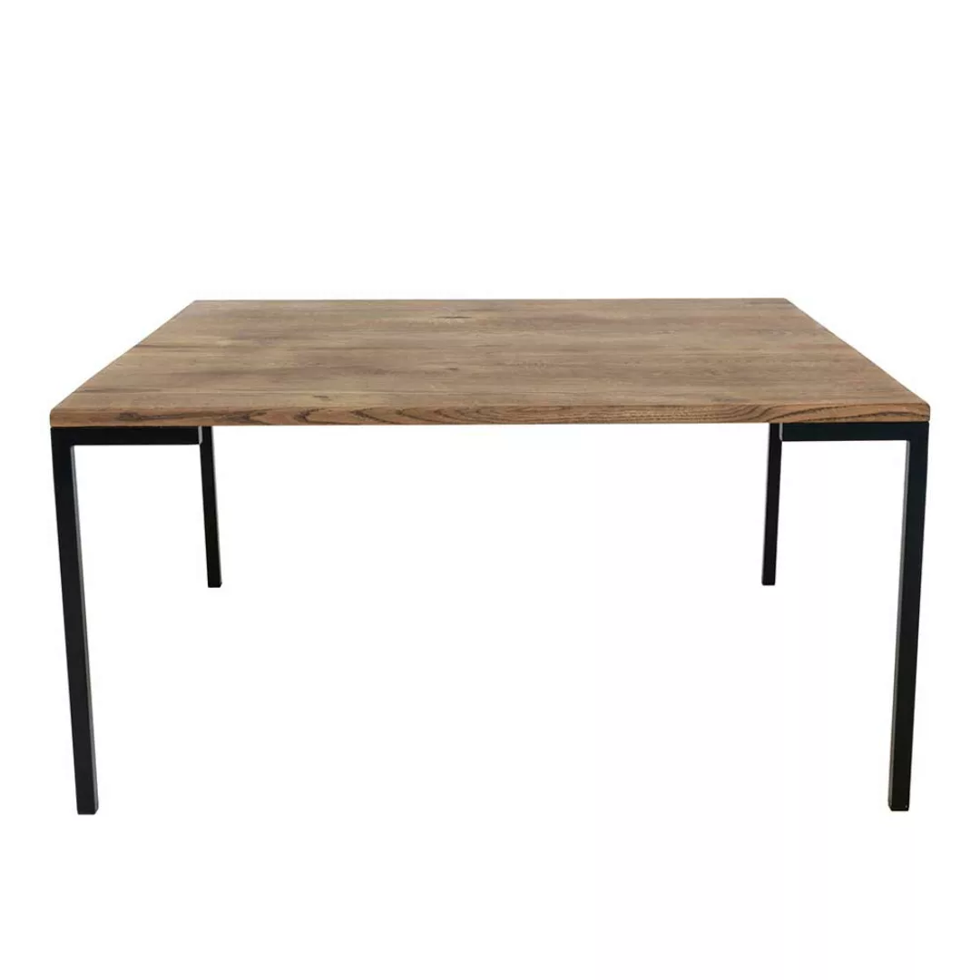 Sofa Tisch aus Eiche Massivholz und Metall Skandi Design günstig online kaufen