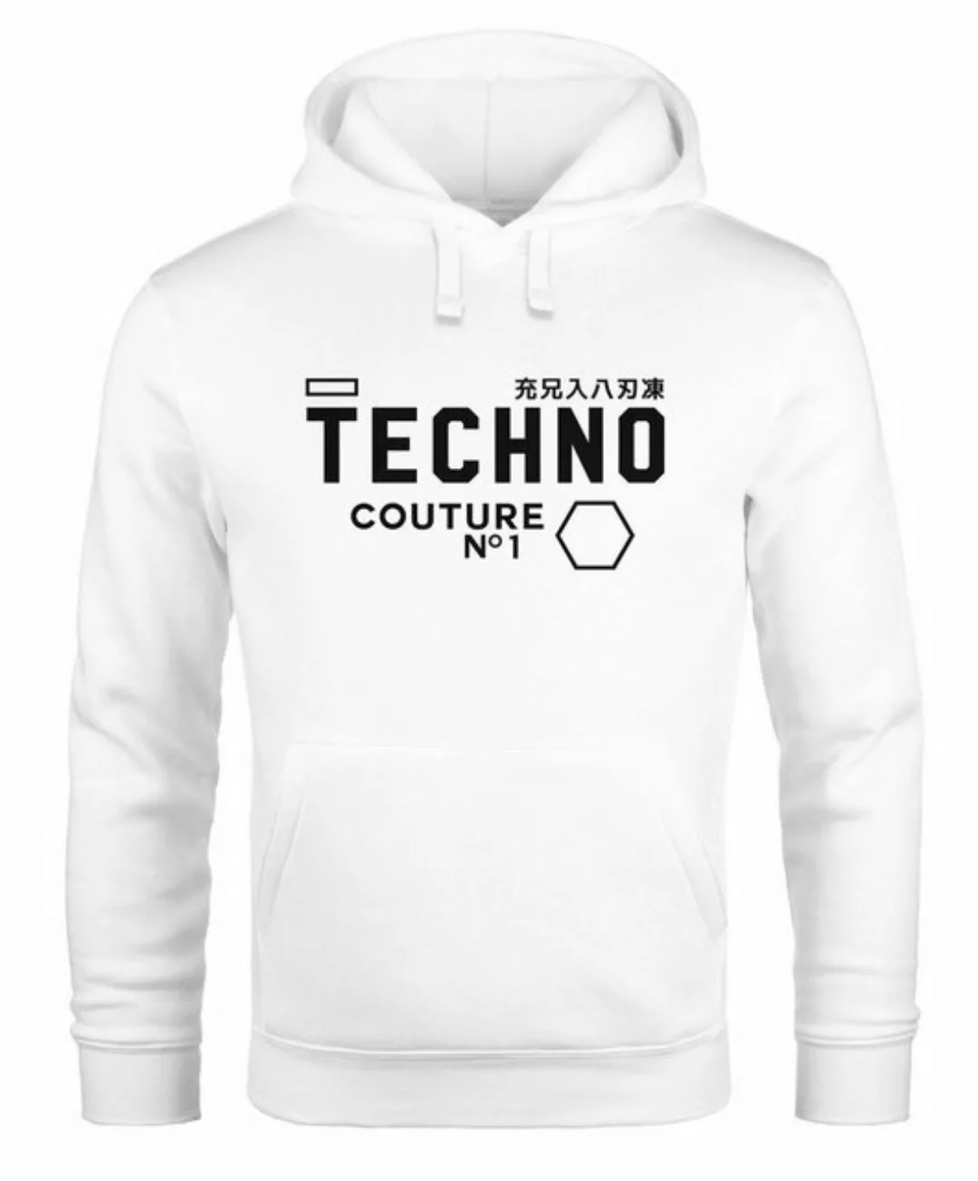 Neverless Hoodie Techno Kapuzen-Pullover Hoodie Herren Männer Neverless® günstig online kaufen