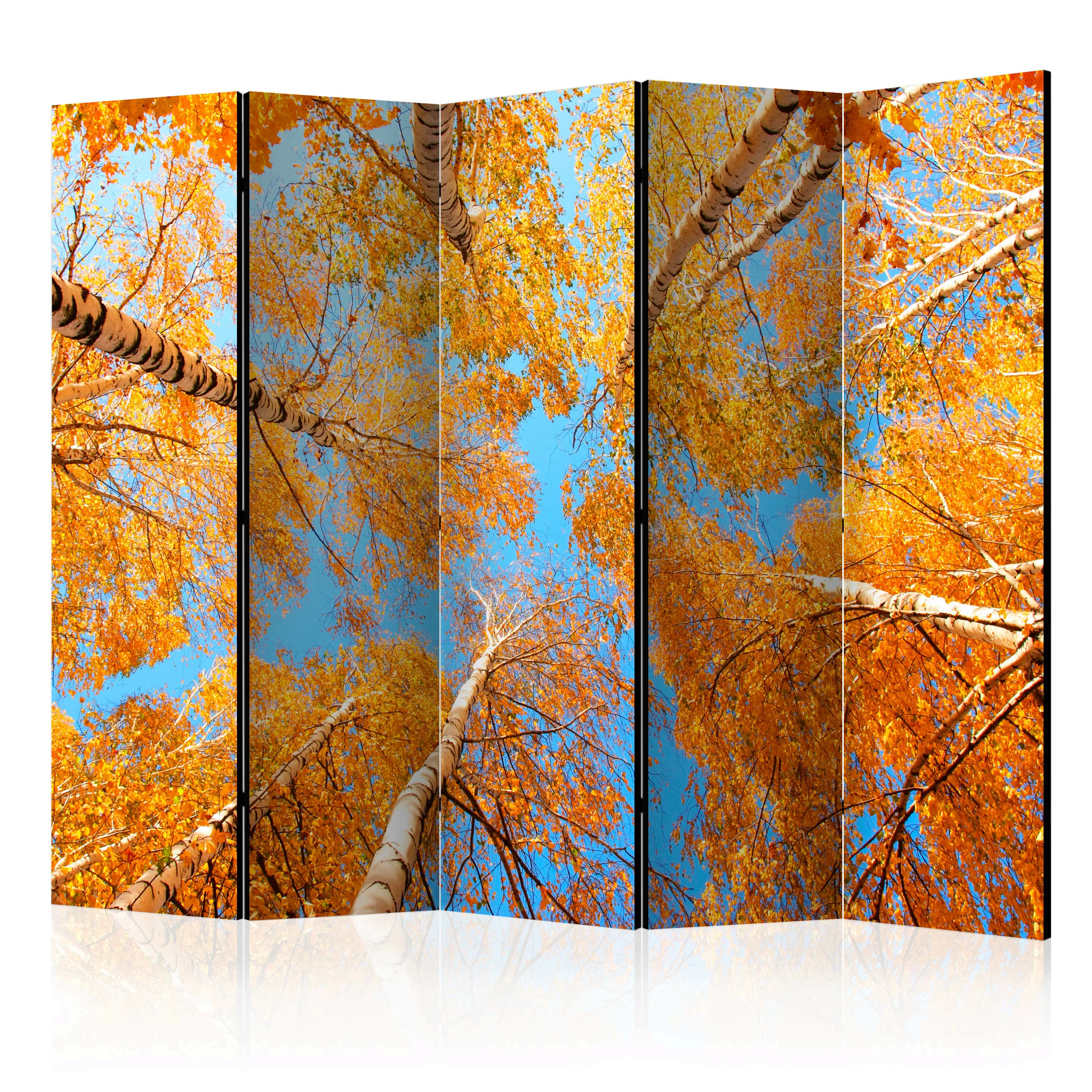 5-teiliges Paravent - Autumnal Treetops Ii [room Dividers] günstig online kaufen