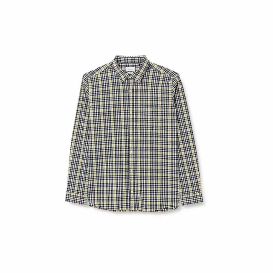 s.Oliver Langarmhemd Slim: Hemd mit Button-down-Kragen günstig online kaufen