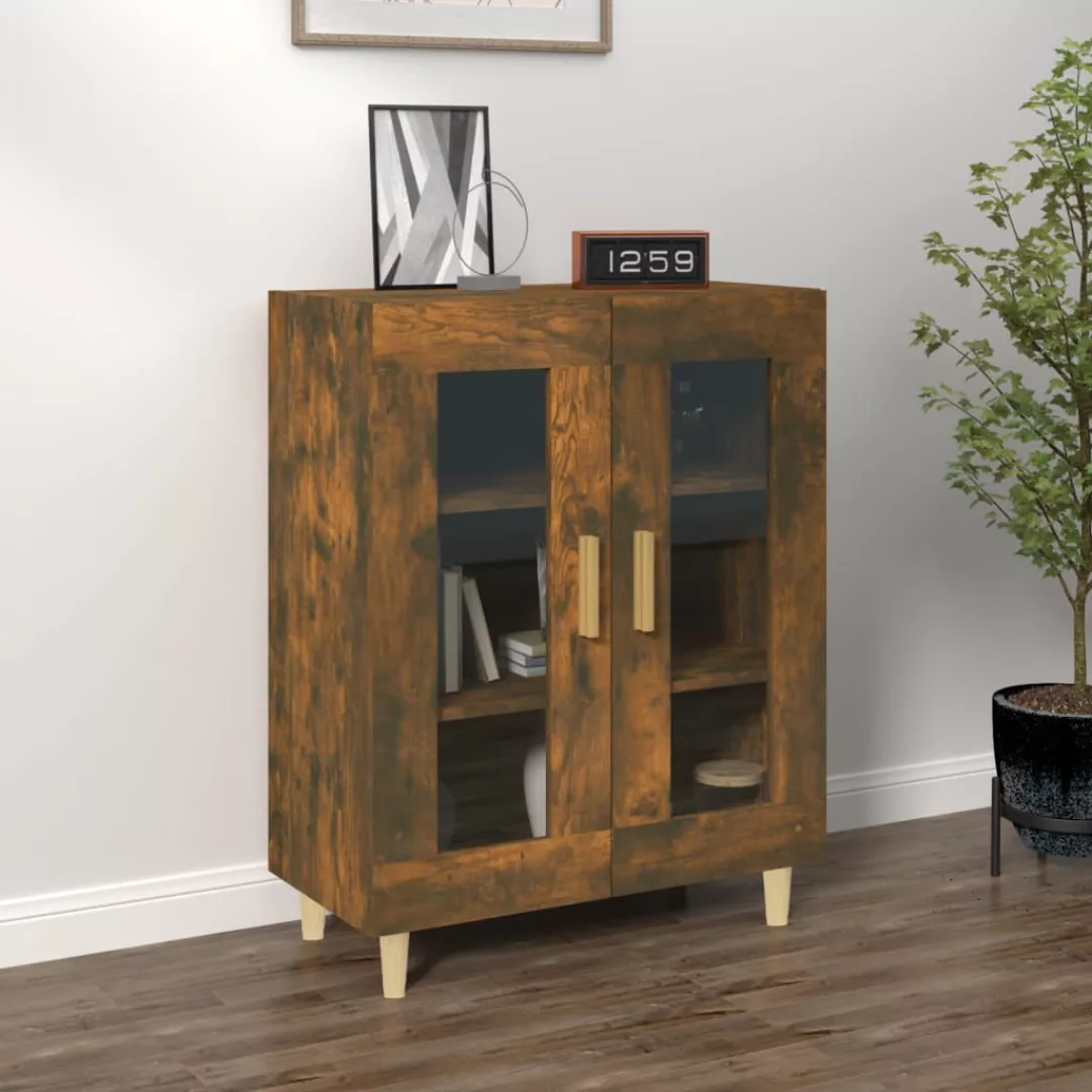 Vidaxl Sideboard Räuchereiche 69,5x34x90 Cm Holzwerkstoff günstig online kaufen