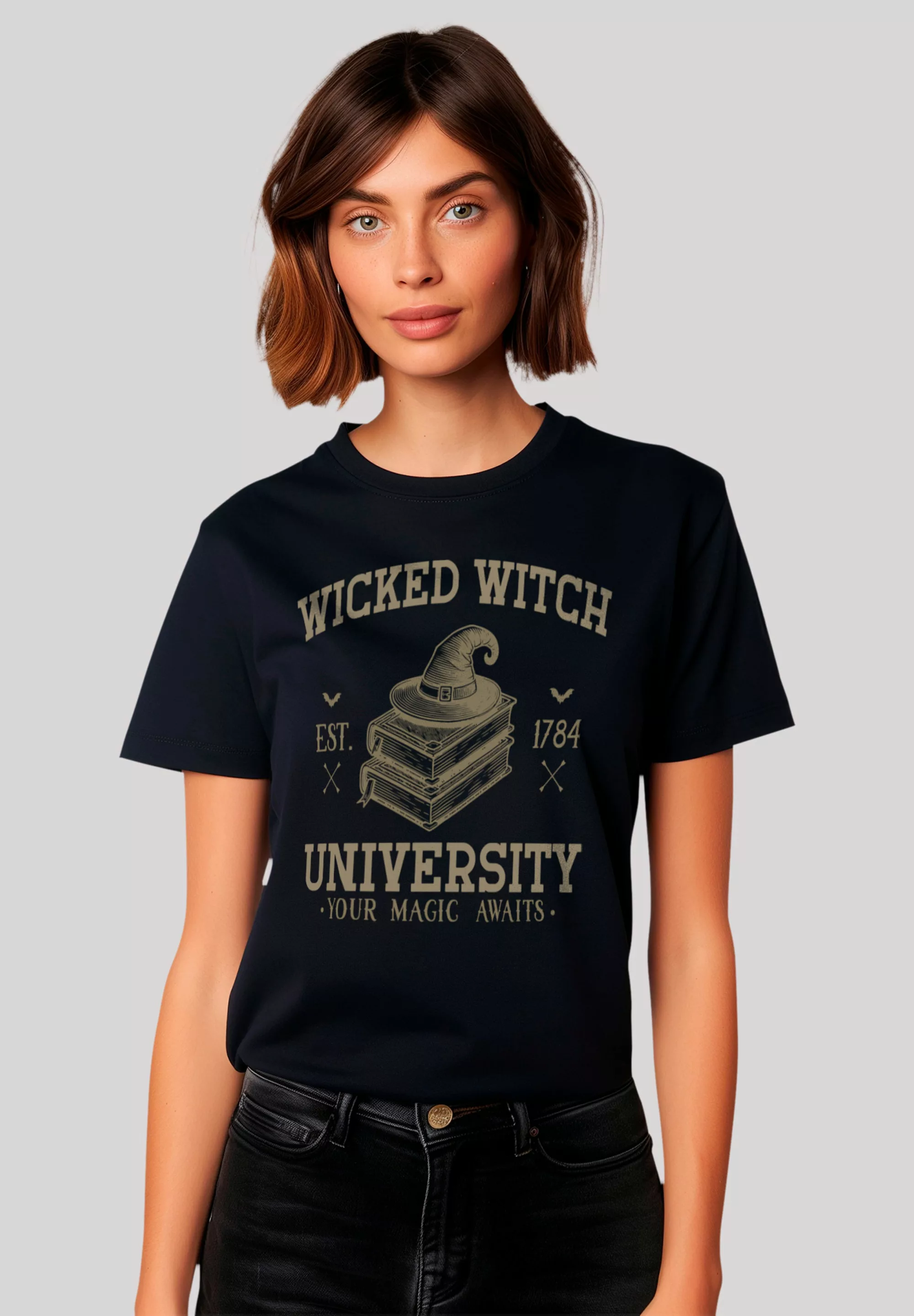 F4NT4STIC T-Shirt "Halloween University Wicked witch", Premium Qualität, Ha günstig online kaufen