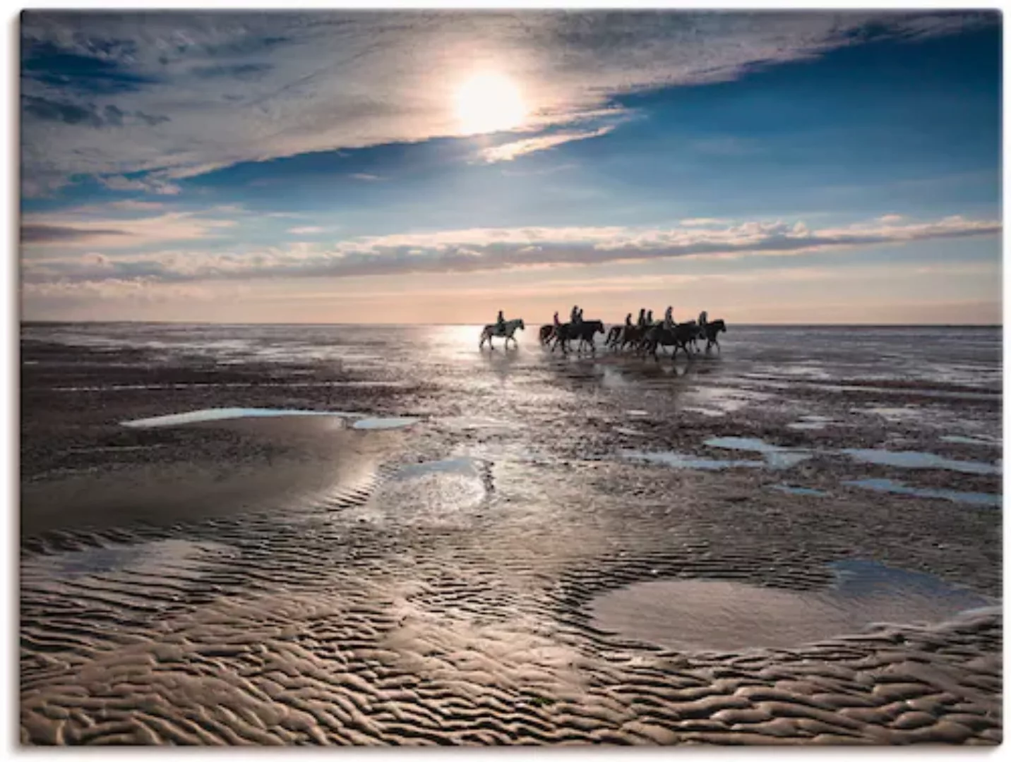 Artland Leinwandbild »Freiheit am Meer«, Strand, (1 St.), auf Keilrahmen ge günstig online kaufen