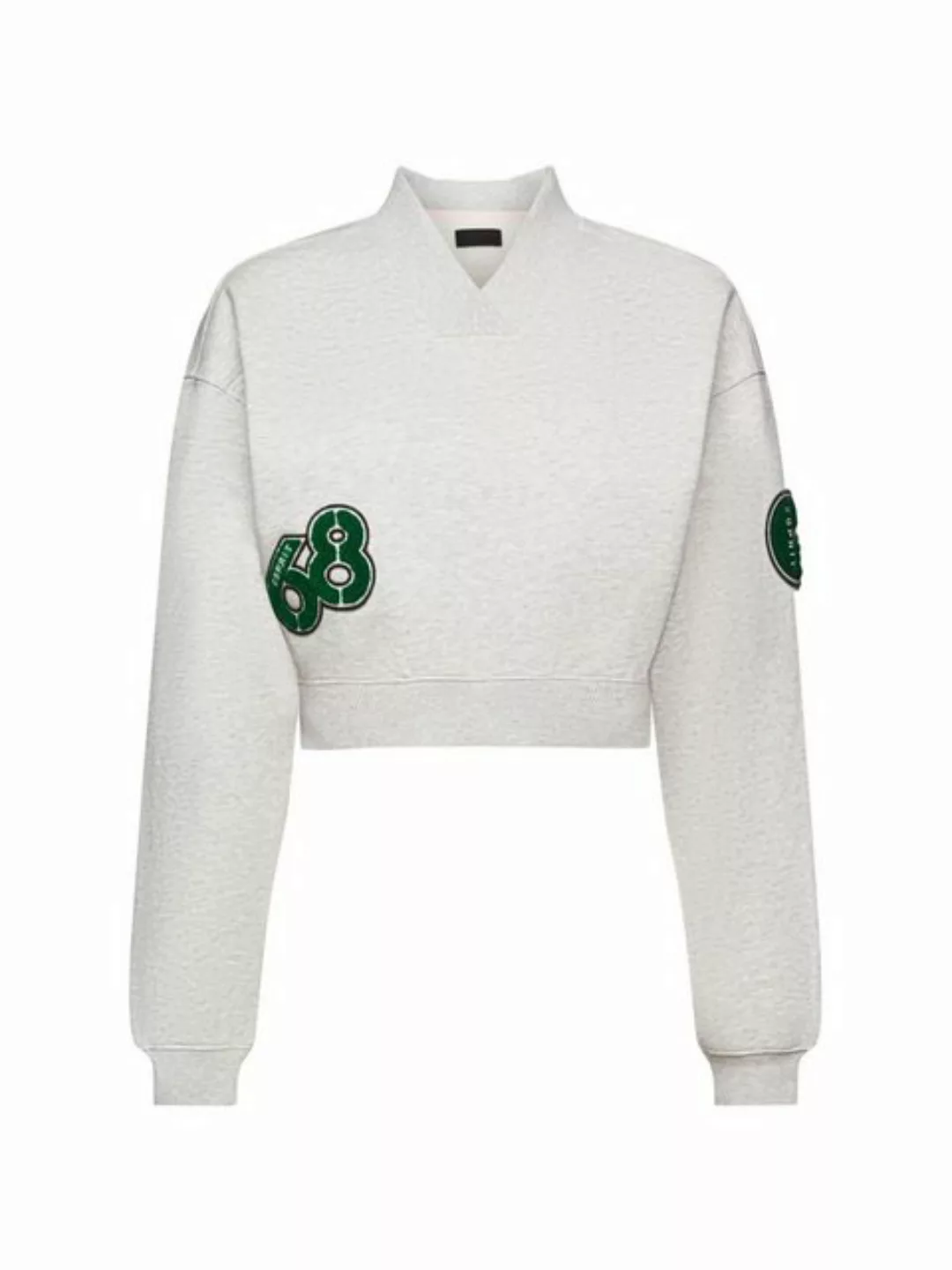 Esprit Sweatshirt Cropped College-Sweatshirt mit Patches (1-tlg) günstig online kaufen