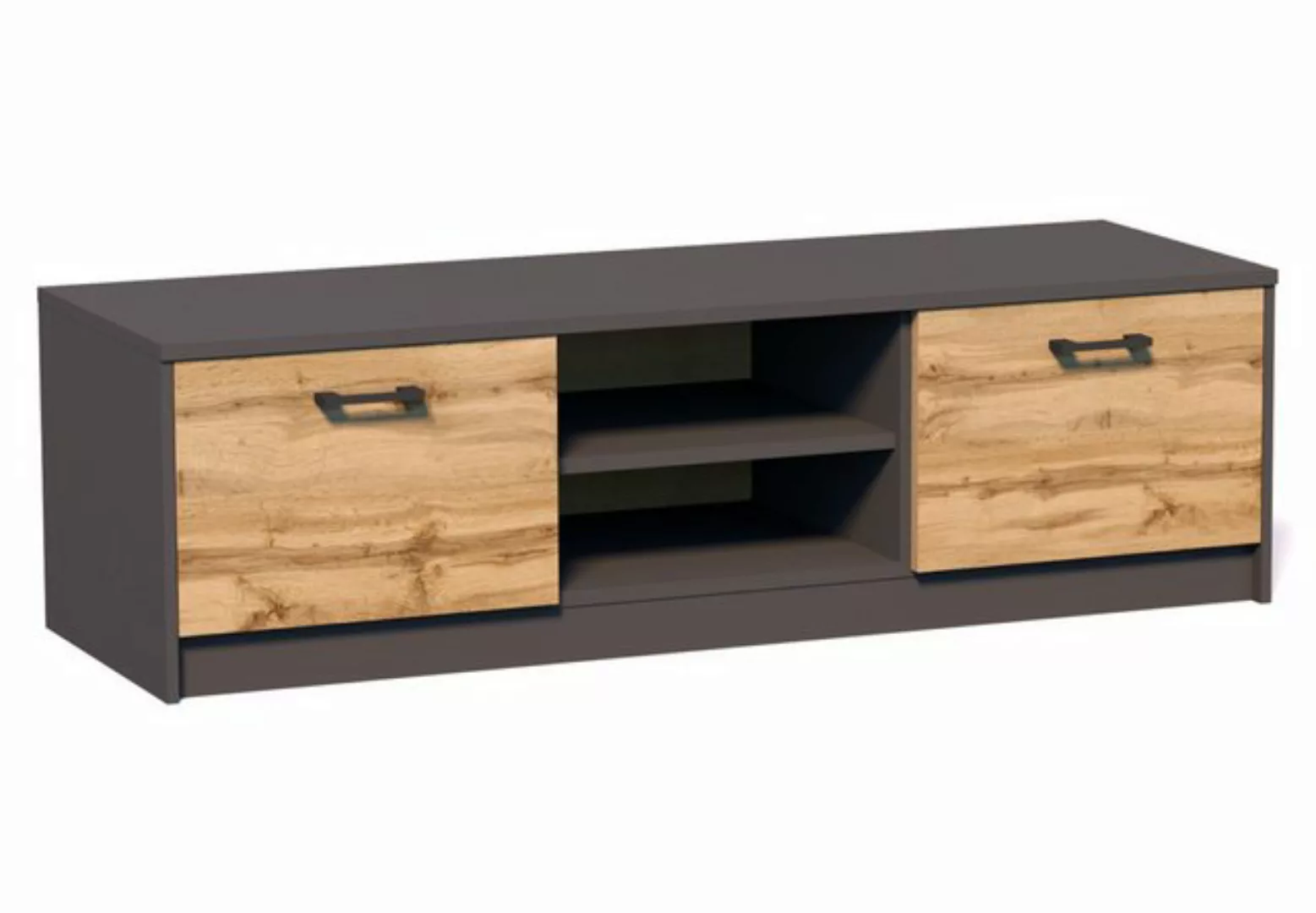 Home Collective TV-Schrank 120cm breit Lowboard mit matter Oberfläche Ferns günstig online kaufen