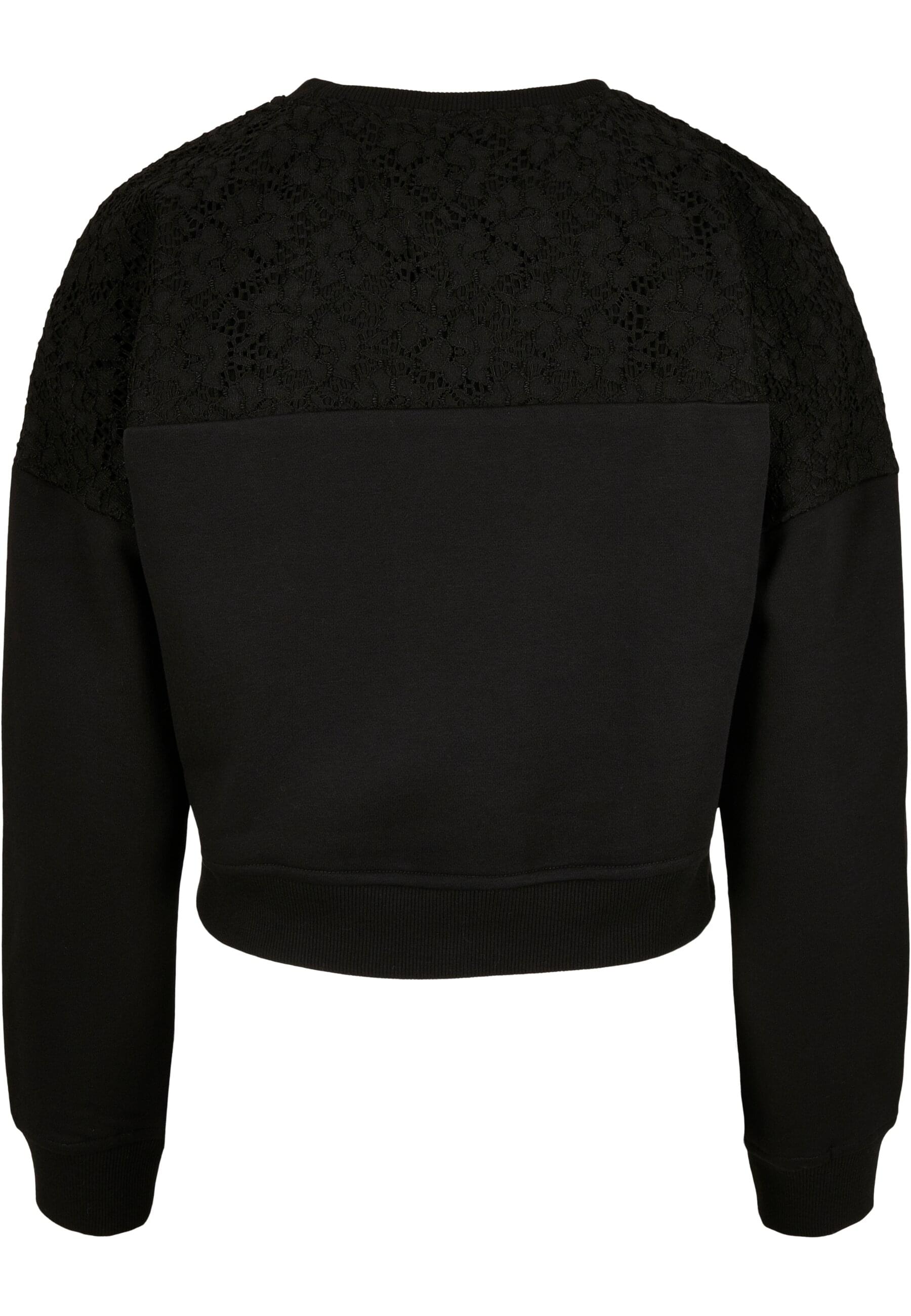 URBAN CLASSICS Sweater "Urban Classics Damen Ladies Short Oversized Lace In günstig online kaufen