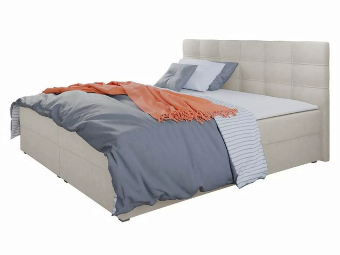 MIRJAN24 Boxspringbett Fado II (Kopfteil, Matratze und Topper), Continental günstig online kaufen