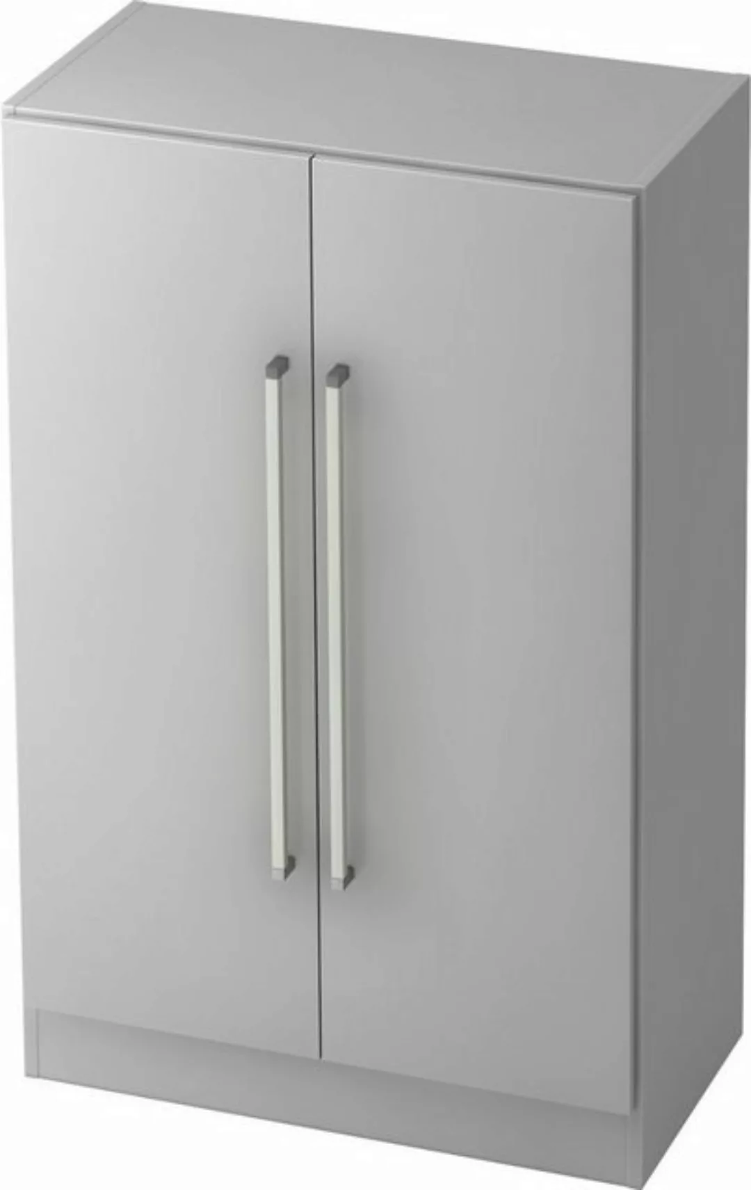 Aktenschrank Schrank Solid 3OH BxTxH 80x42x127cm Griff CE Grau/Grau günstig online kaufen