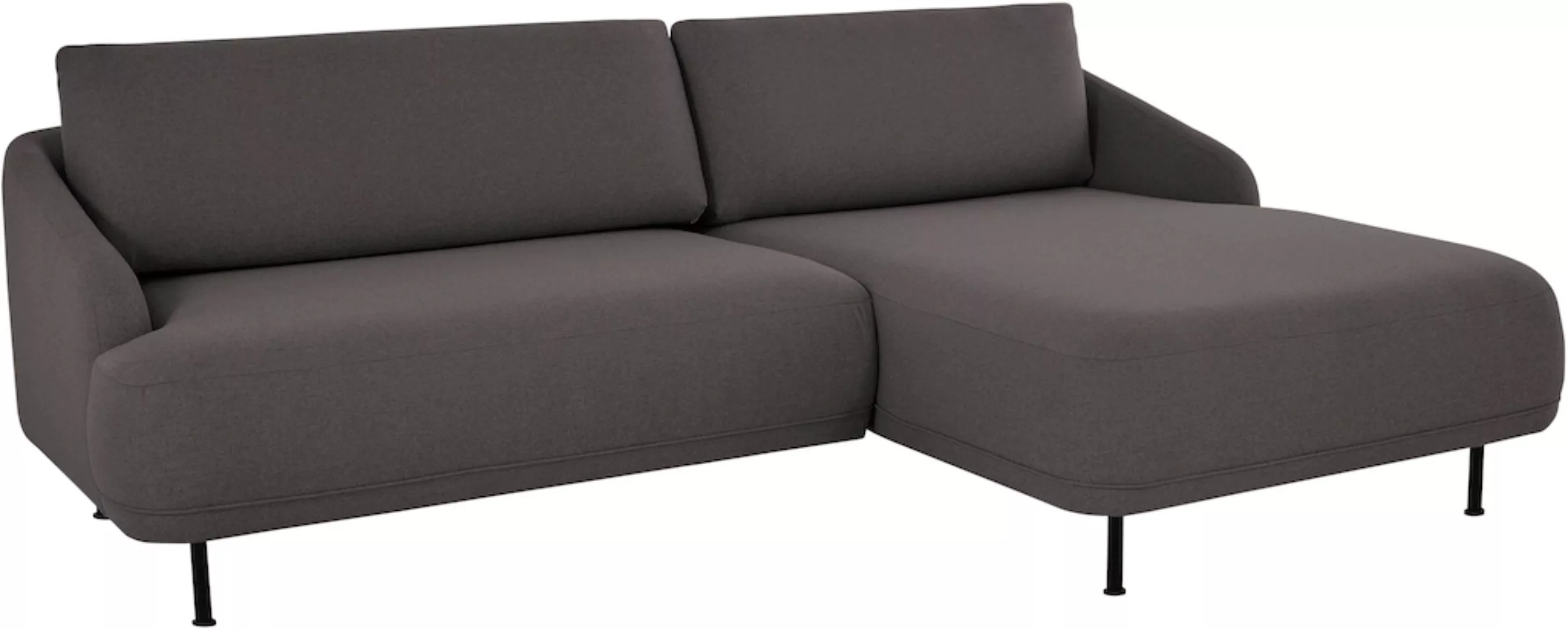 andas Ecksofa "Bendik", Füße aus schwarzem Metall, Design by Morten Georgse günstig online kaufen