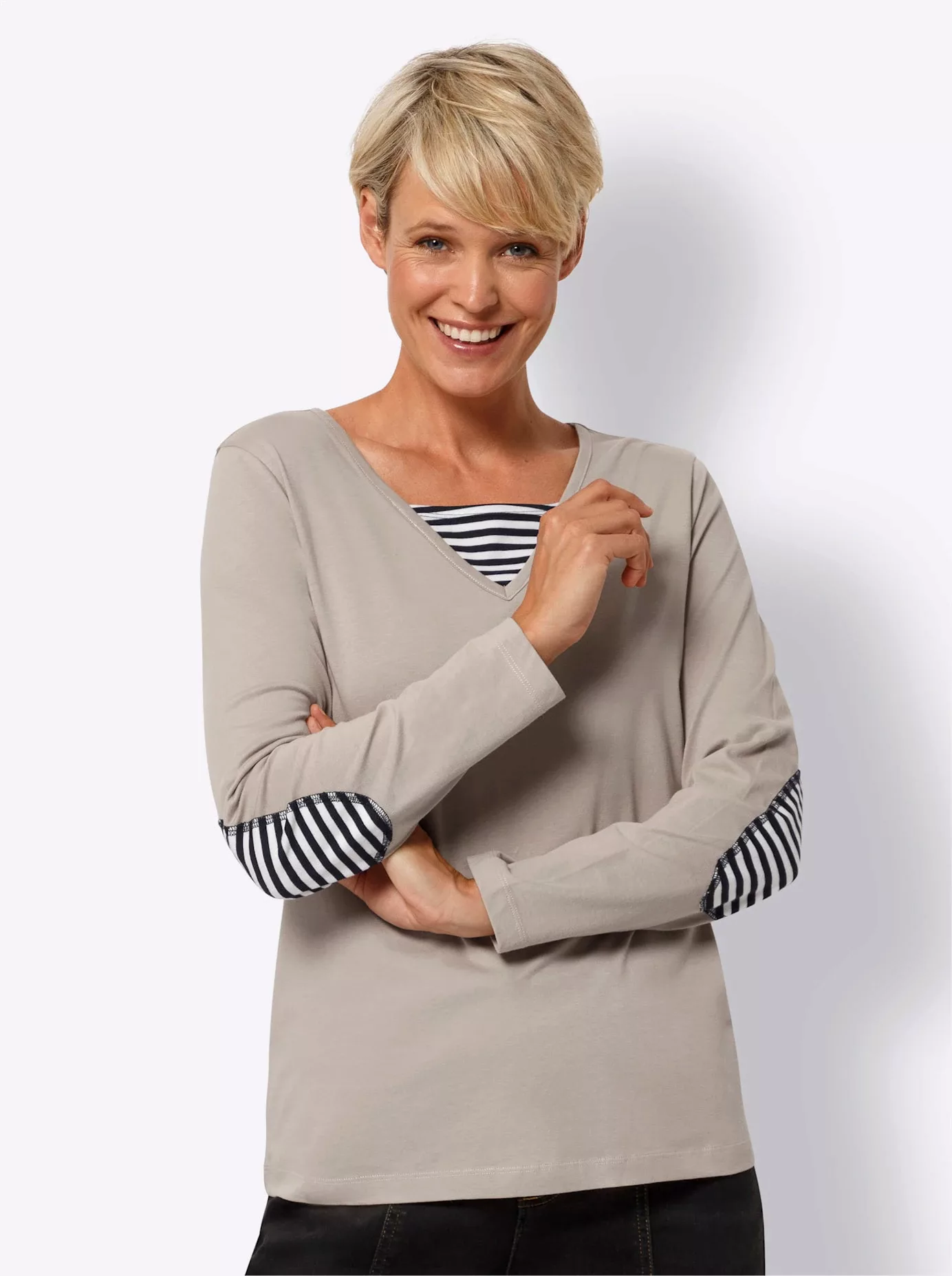 Classic Basics 2-in-1-Langarmshirt "2-in-1-Shirt", (1 tlg.) günstig online kaufen