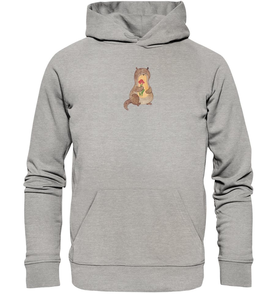 Mr. & Mrs. Panda Hoodie Größe XL Otter Blumenstrauß - Heather Grey - Gesche günstig online kaufen