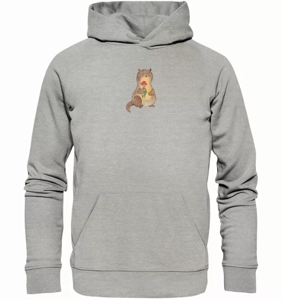 Mr. & Mrs. Panda Hoodie Otter Blumenstrauß Größe M - Heather Grey - Geschen günstig online kaufen