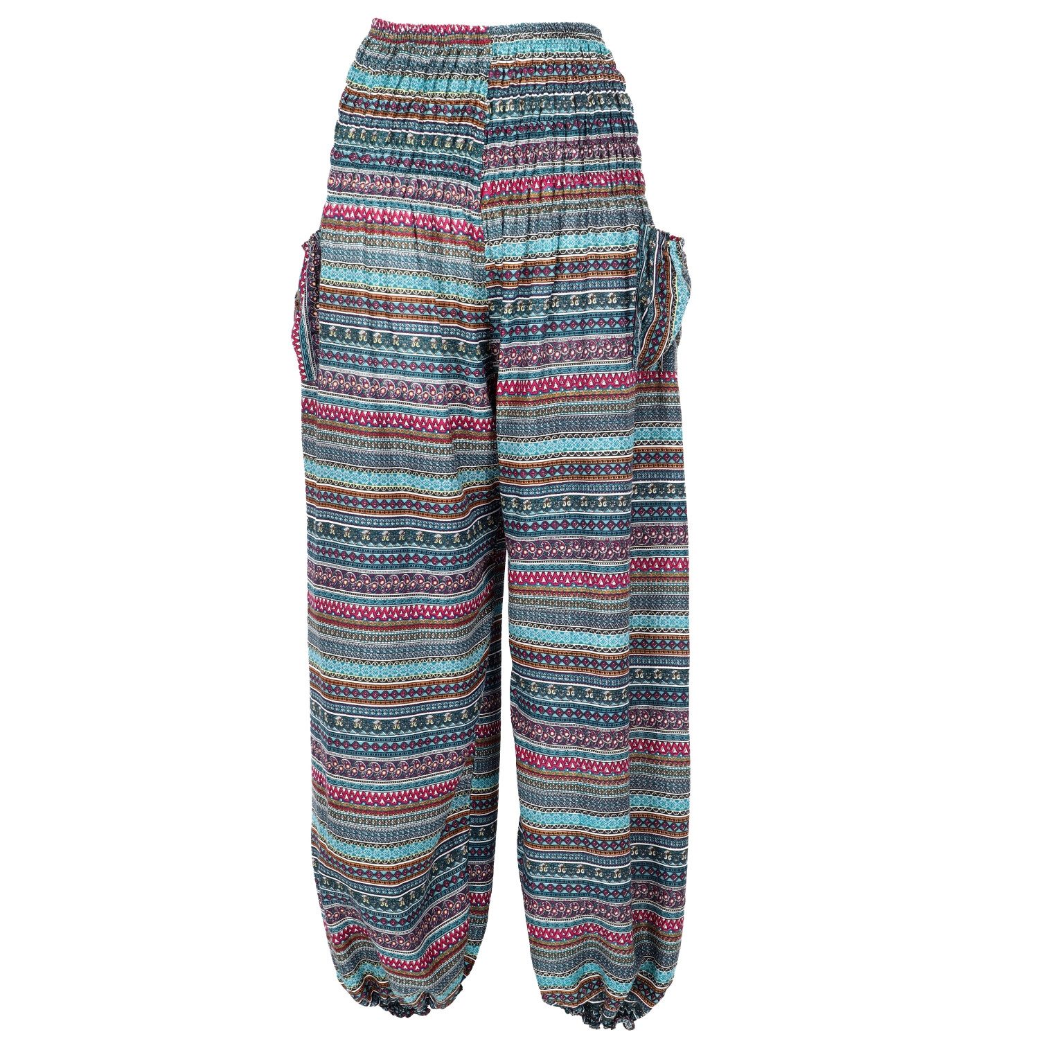 Guru-Shop Relaxhose Luftige Pluderhose, Sommerhose, Yogahose günstig online kaufen