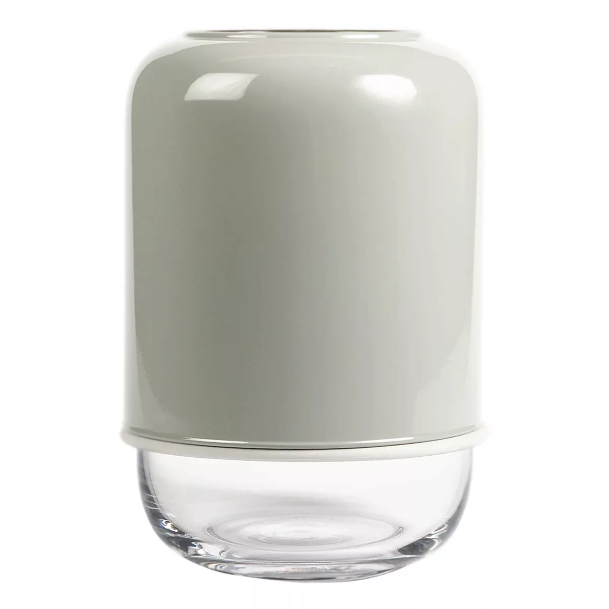 Capsule verstellbare Vase 18-28cm grau-klar günstig online kaufen