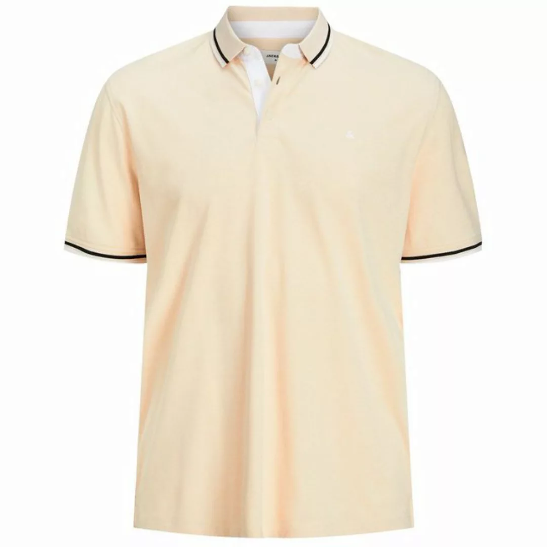 Jack & Jones Poloshirt Große Größen Poloshirt JJEPAULOS vanille melange Jac günstig online kaufen