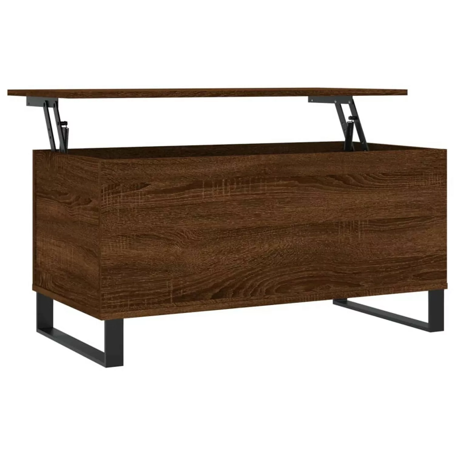 vidaXL Couchtisch Braun Eichen-Optik 90x44,5x45 cm Holzwerkstoff Modell 4 günstig online kaufen