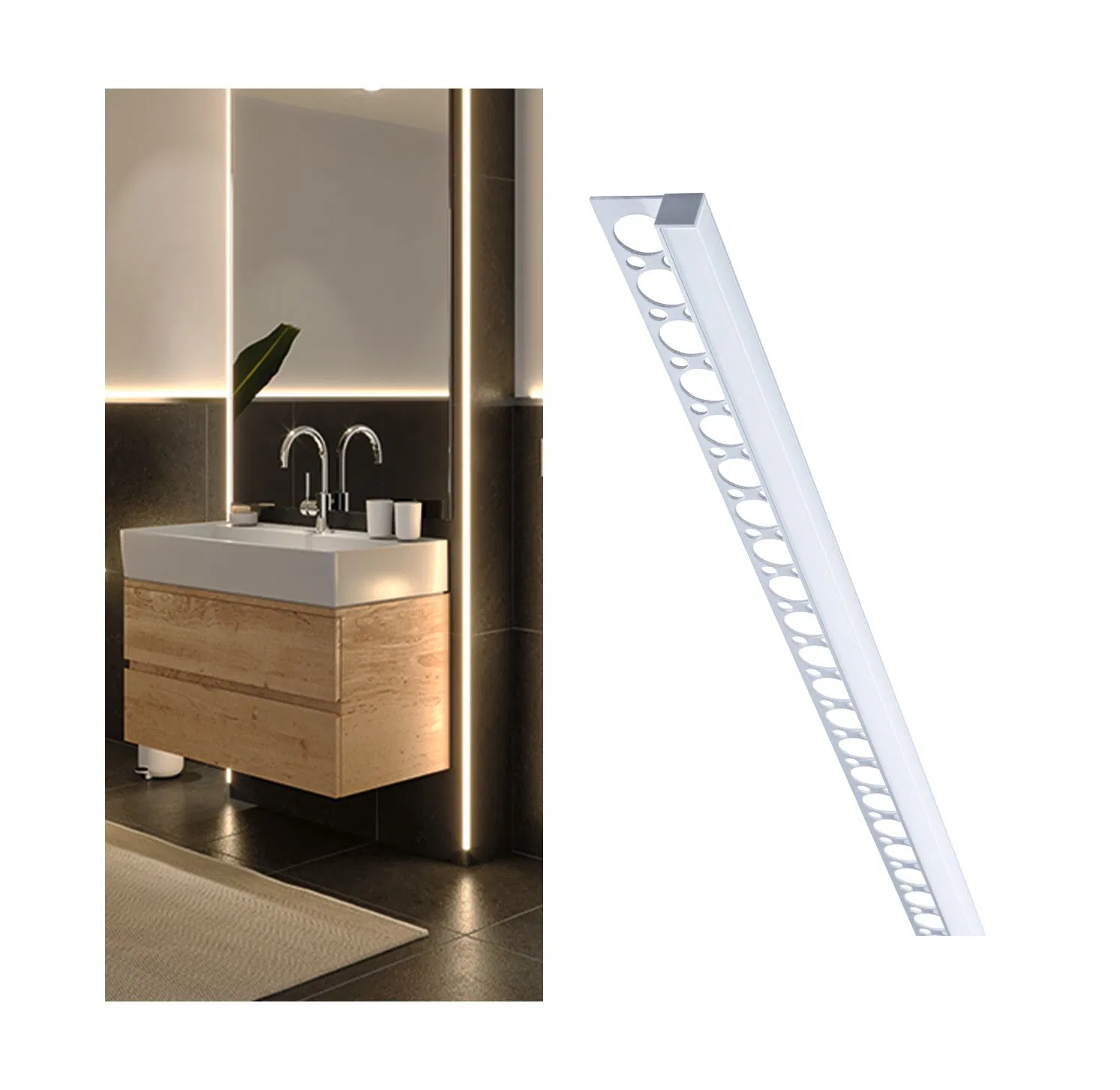 Paulmann "LumiTiles LED Strip Profil Frame 1m Alu eloxiert/Satin" günstig online kaufen