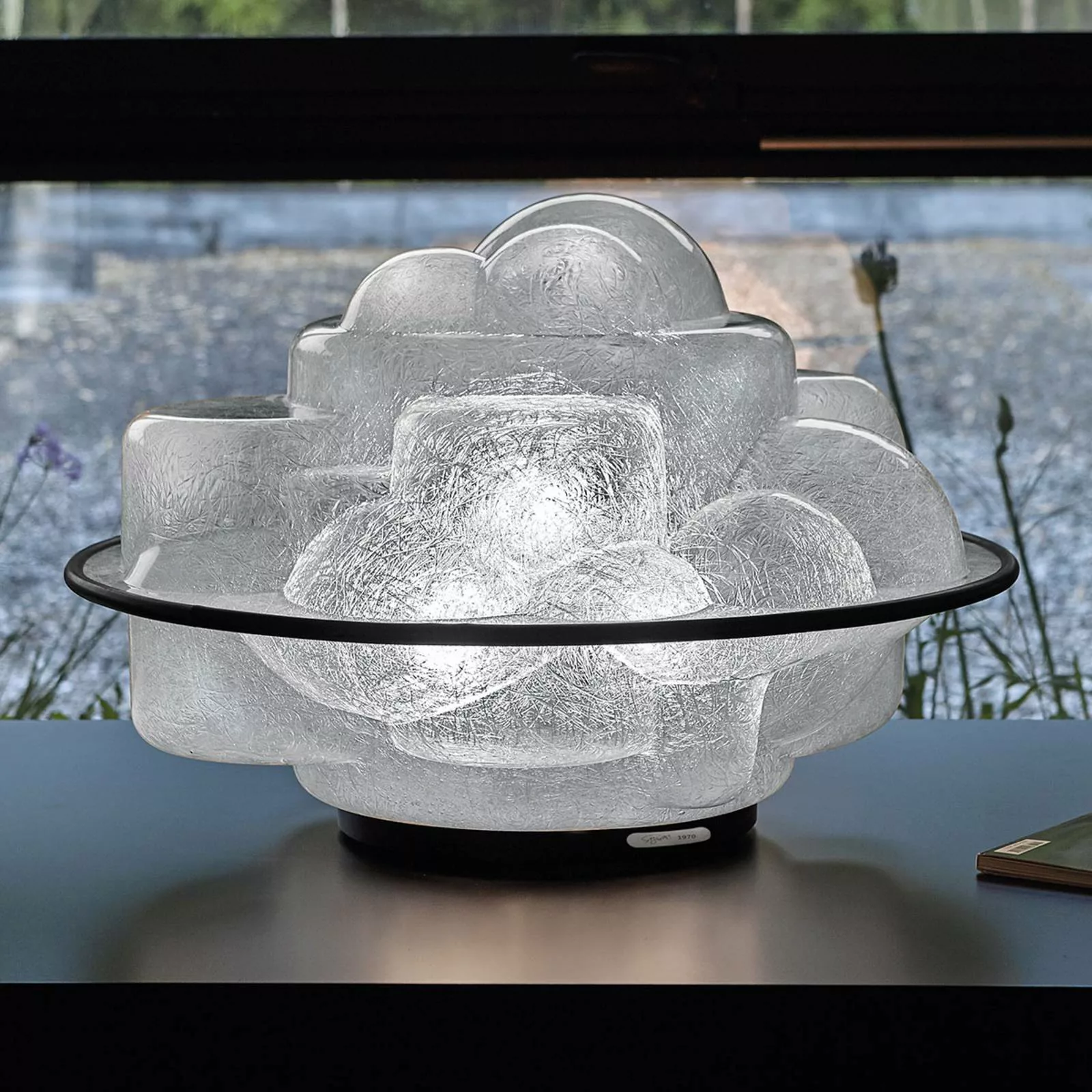 Martinelli Luce - Profiterolle Tischleuchte - transparent/schwarz/H x Ø 40x günstig online kaufen