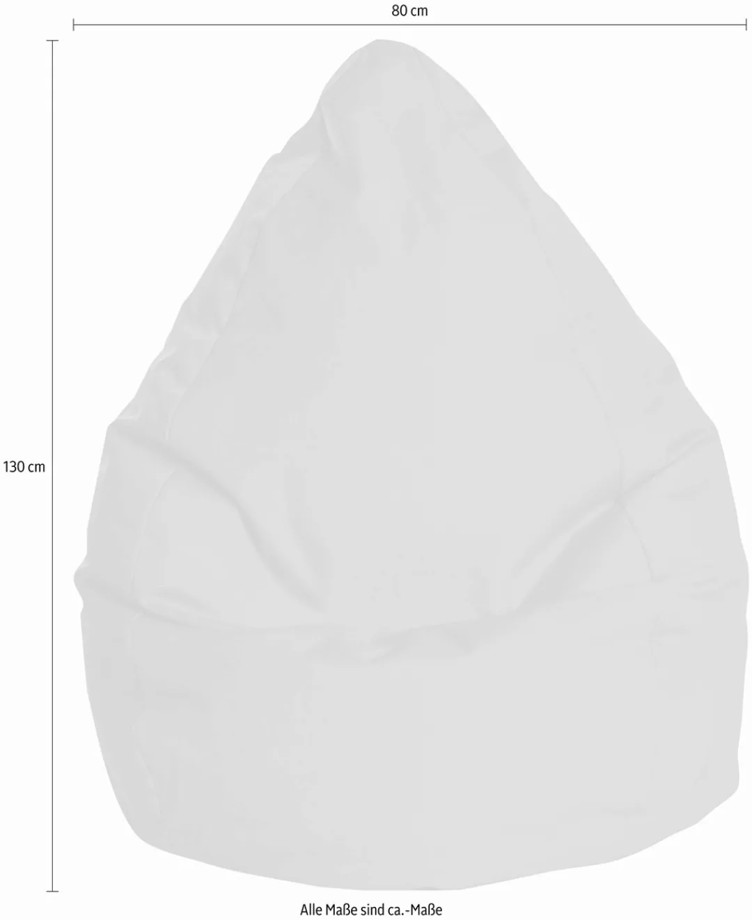 Sitting Point Sitzsack Beanbag Brava XXL 300 l Khaki günstig online kaufen