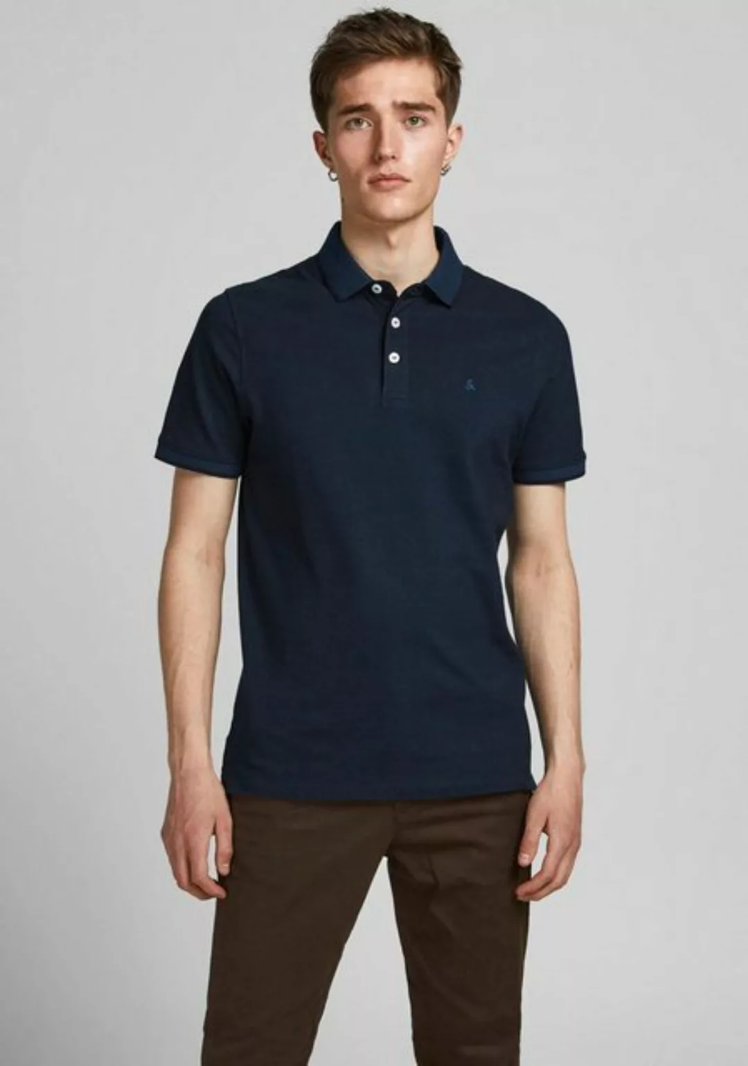 Jack & Jones Herren Poloshirt JJEPAULOS Slim Fit günstig online kaufen