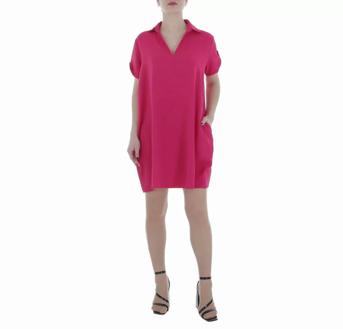 Ital-Design Tunikakleid Damen Freizeit (86164435) Kreppoptik/gesmokt Kleid günstig online kaufen